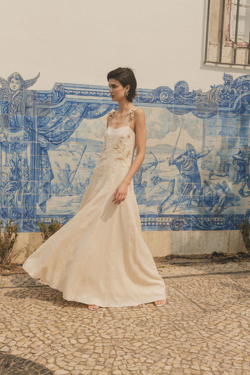 Vestido Flor de Lis Ivory